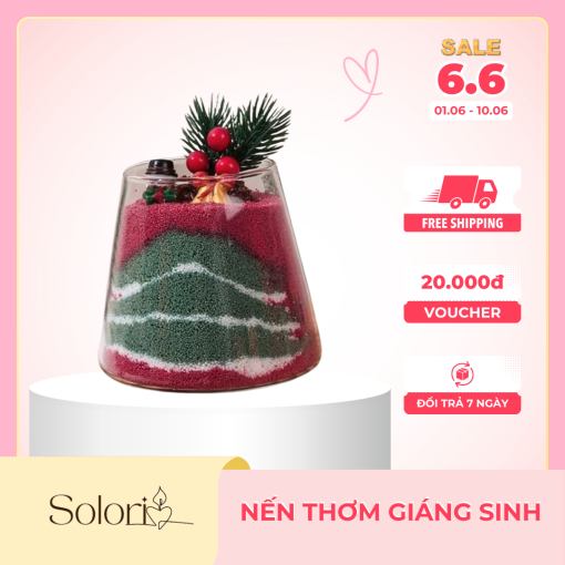 Soloria cát nến thơm quà tặng giáng sinh 450g