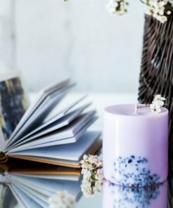 nến thơm hoa oải hương